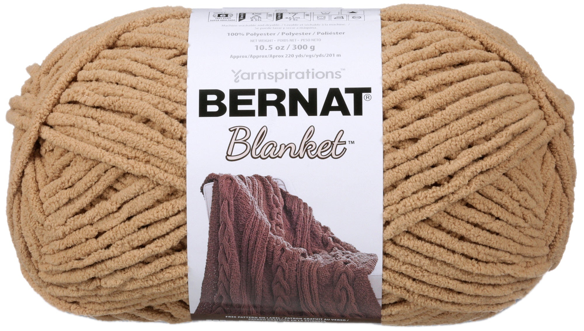 Bernat Blanket Big Ball Yarn Sand