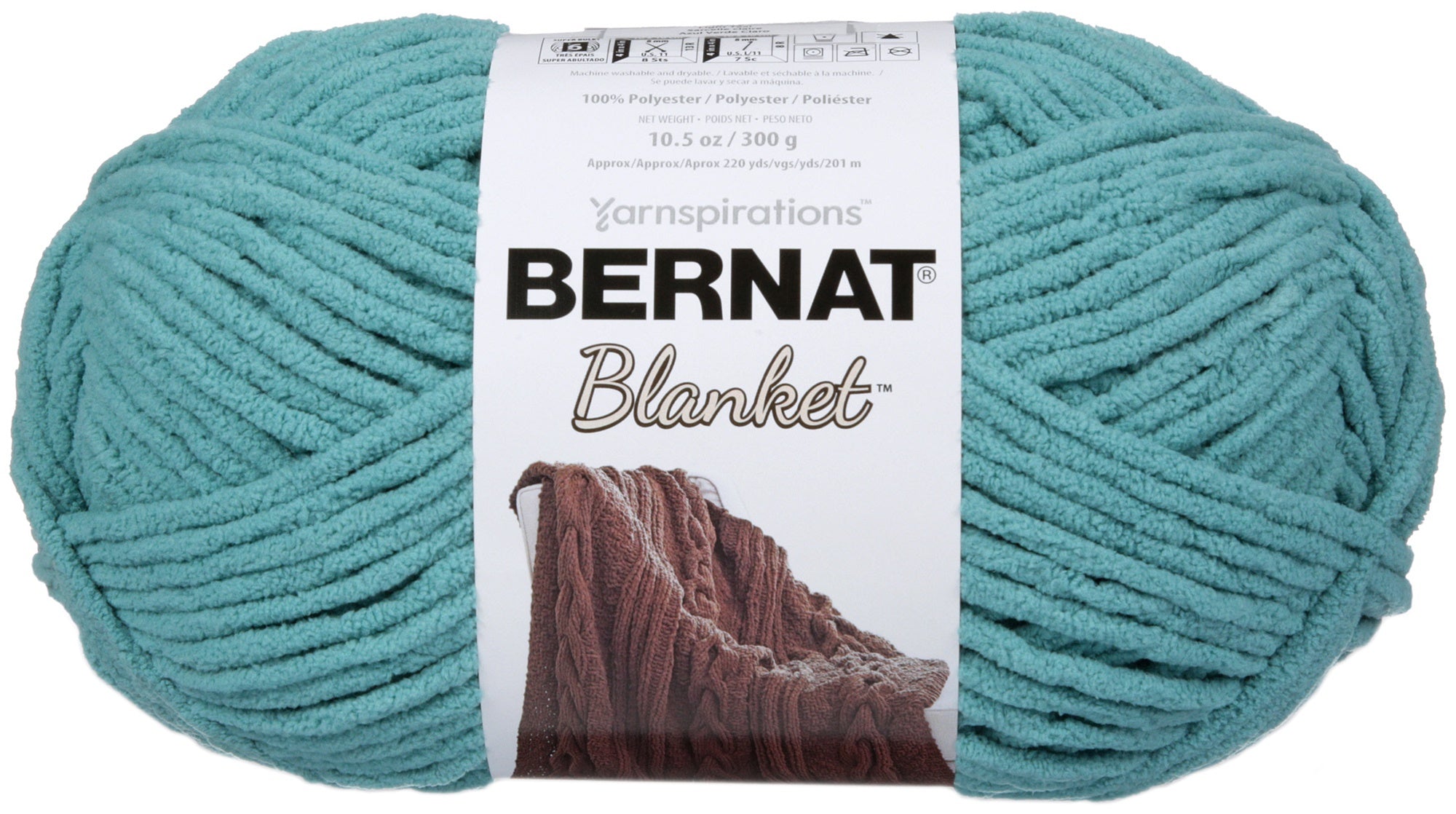 Bernat Blanket Big Ball Yarn Teal