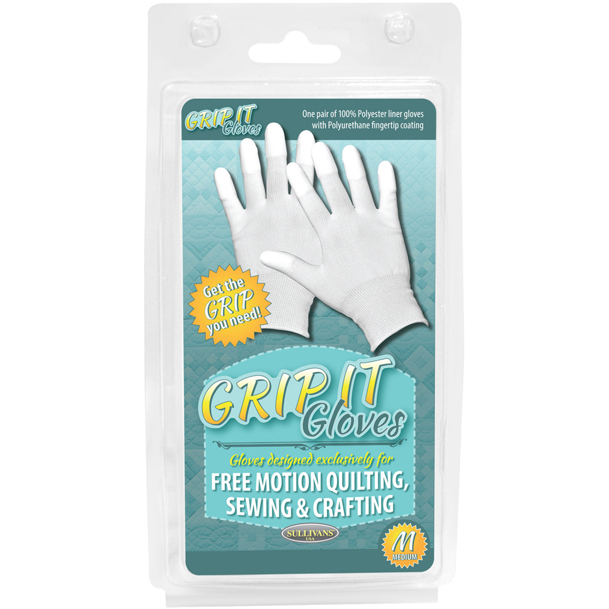 Grip Gloves For Free Motion Quilting Medium
