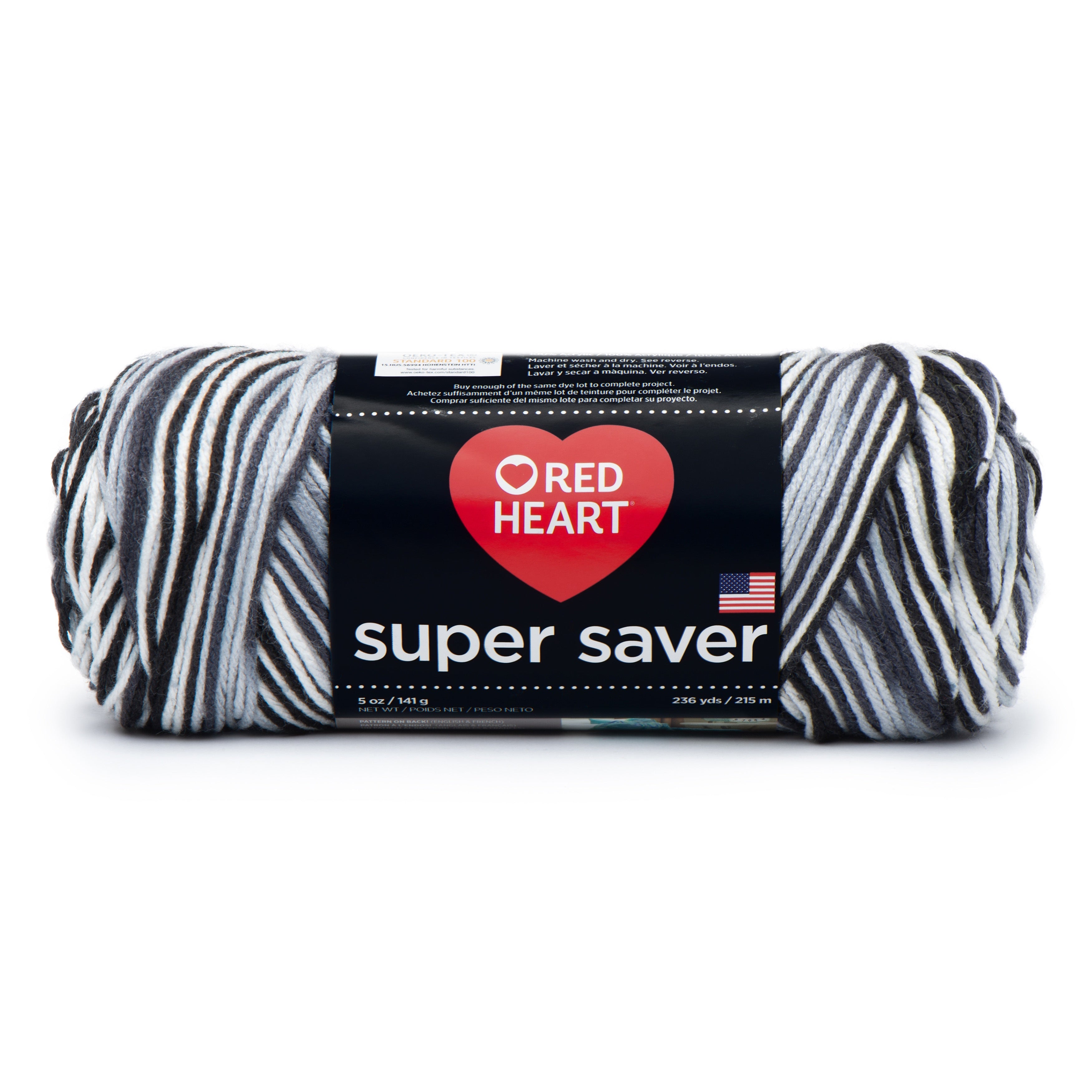 Red Heart Super Saver Yarn Zebra