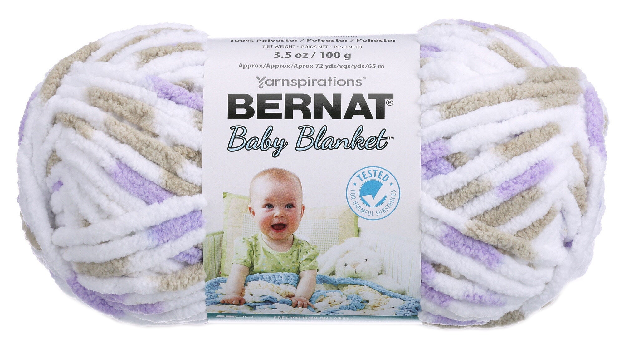 Baby Blanket Yarn Little Lilac Dove Print