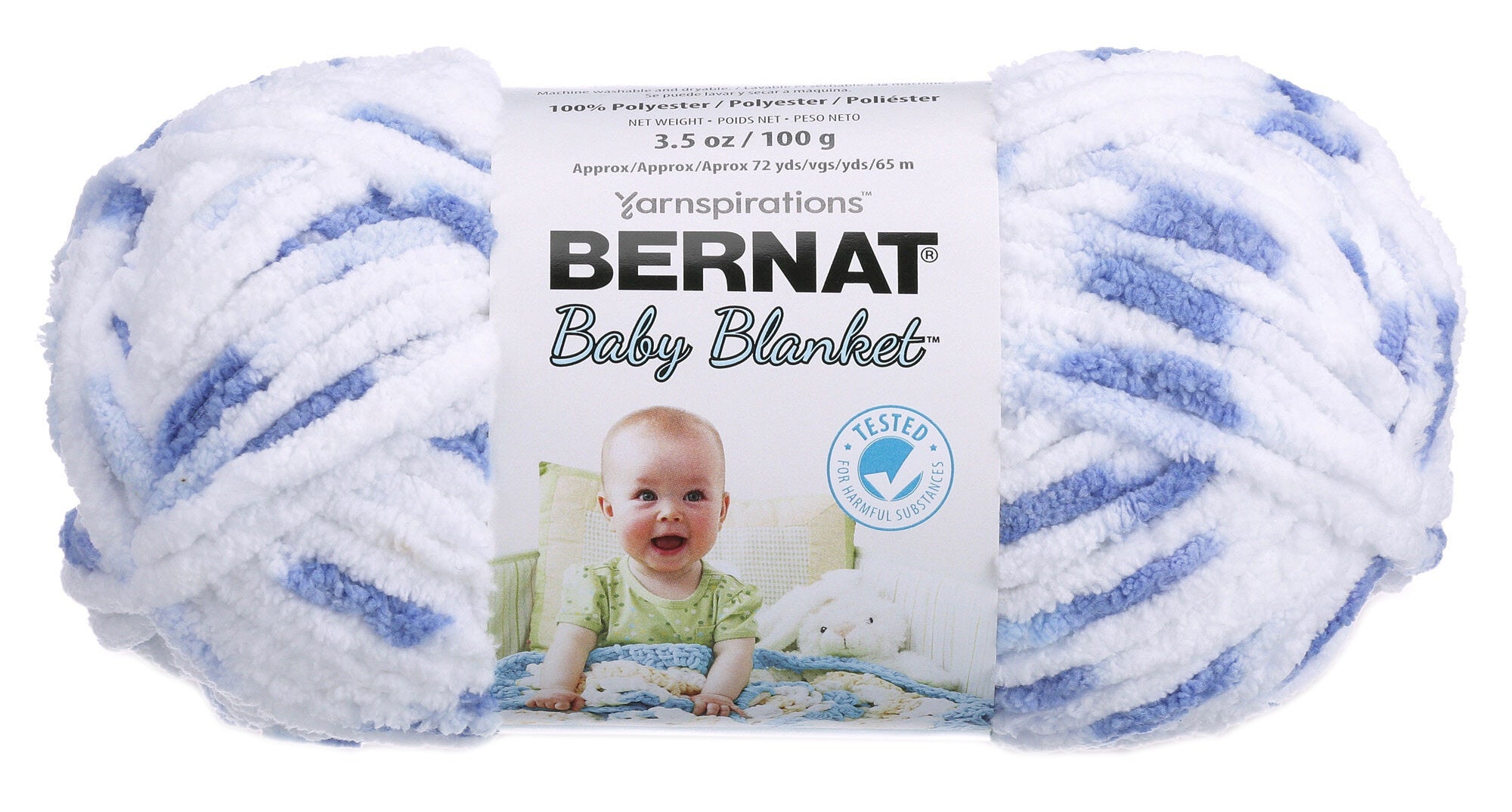 Baby Blanket Yarn Little Denim Print