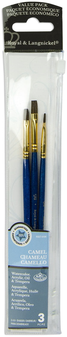 Sable Value Pack Brush Set 3/Pkg