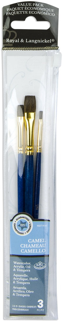 Sable Value Pack Brush Set 3/Pkg