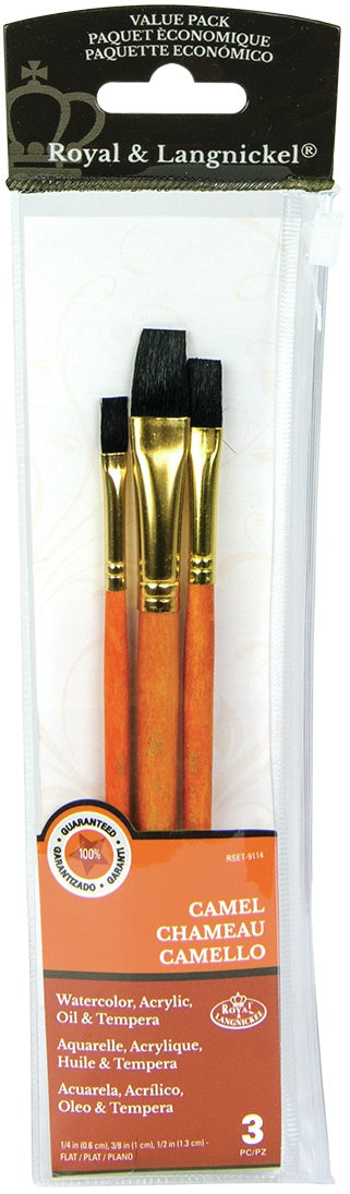 Camel Value Pack Brush Set 3/Pkg