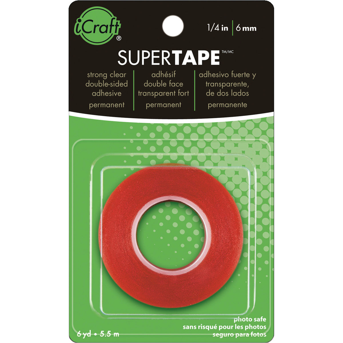 iCraft Super Tape .25"X6yd