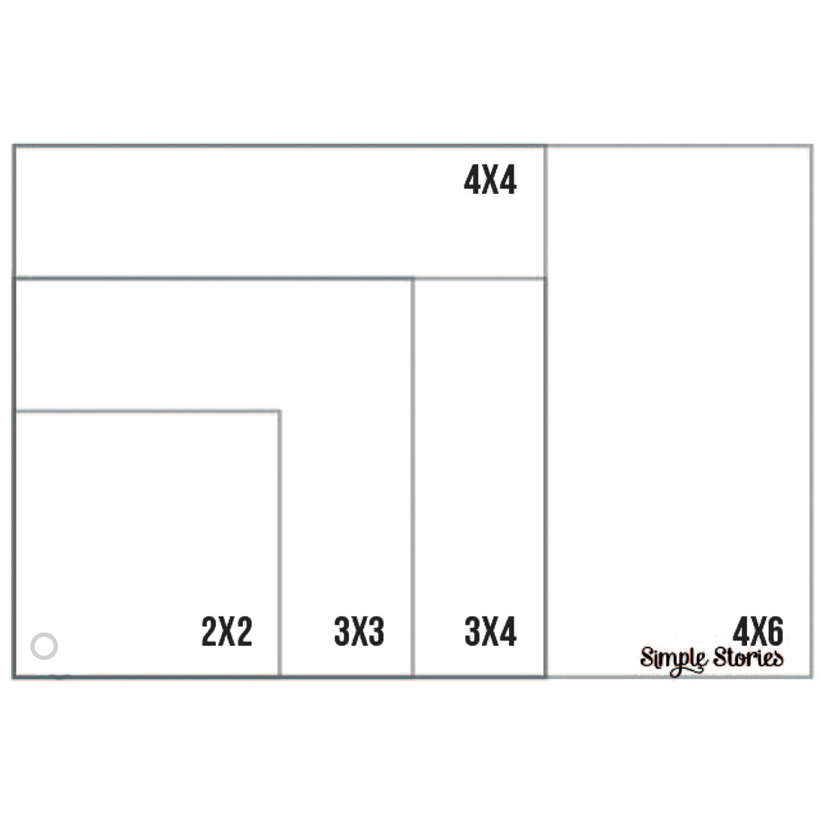 Sn@p! Photo Crops 5/Pkg Square & Rectangle