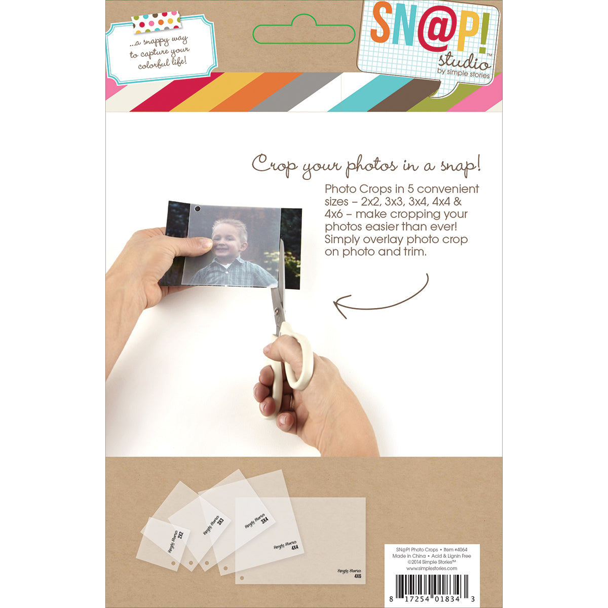 Sn@p! Photo Crops 5/Pkg Square & Rectangle