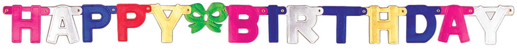 Jointed Banner 4"X5' Happy Birthday