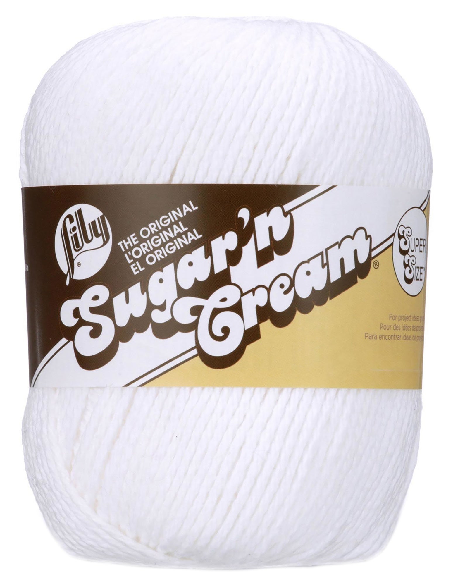 Sugar'n Cream Yarn - Solids Super Size White