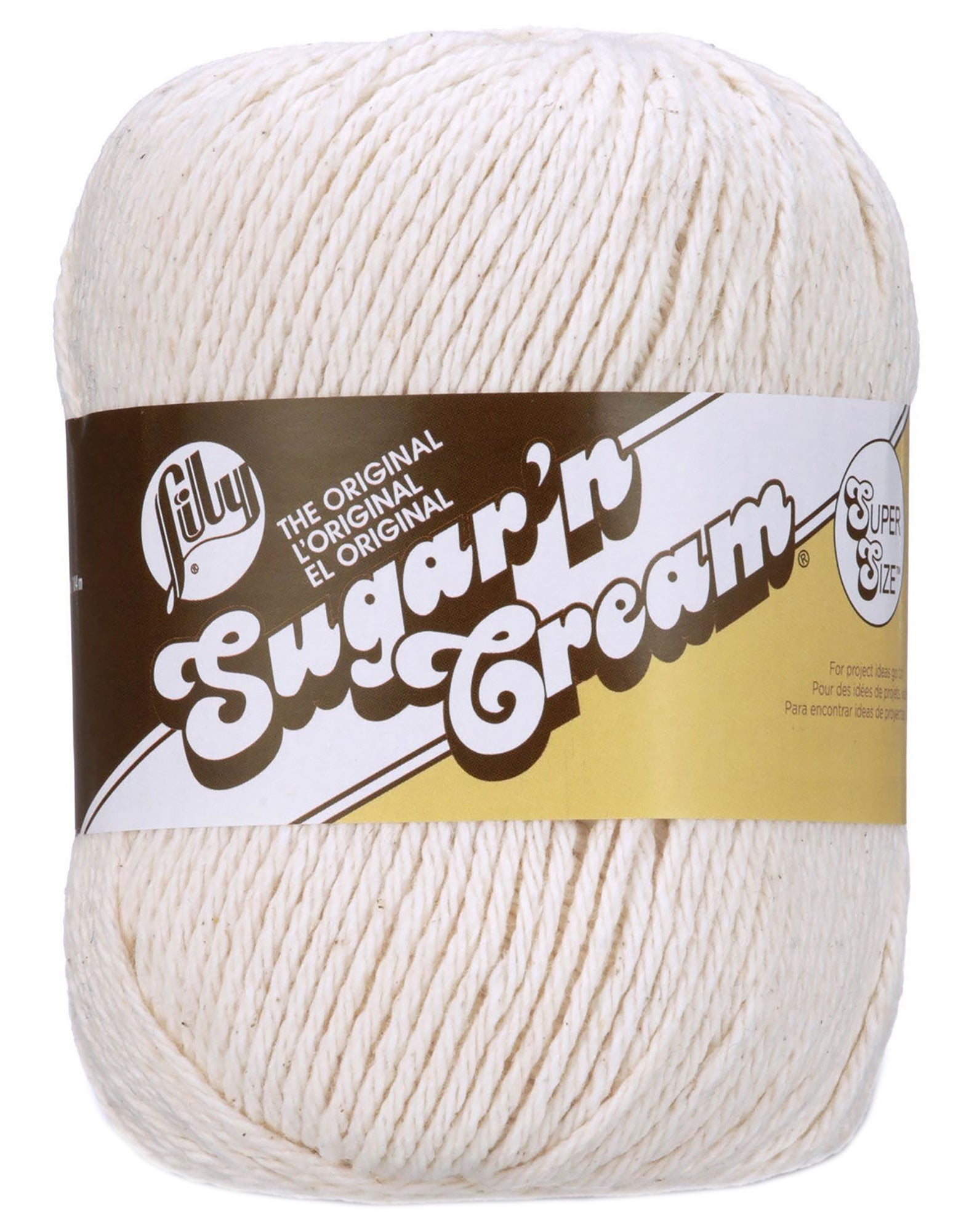 Sugar'n Cream Yarn - Solids Super Size Ecru