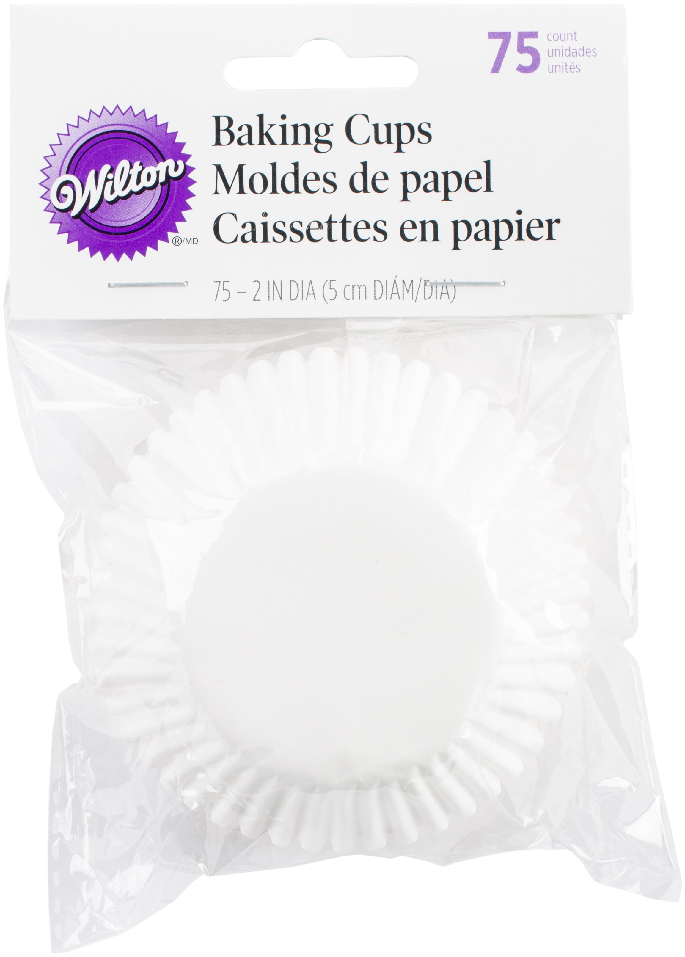 Standard Baking Cups White 75/Pkg