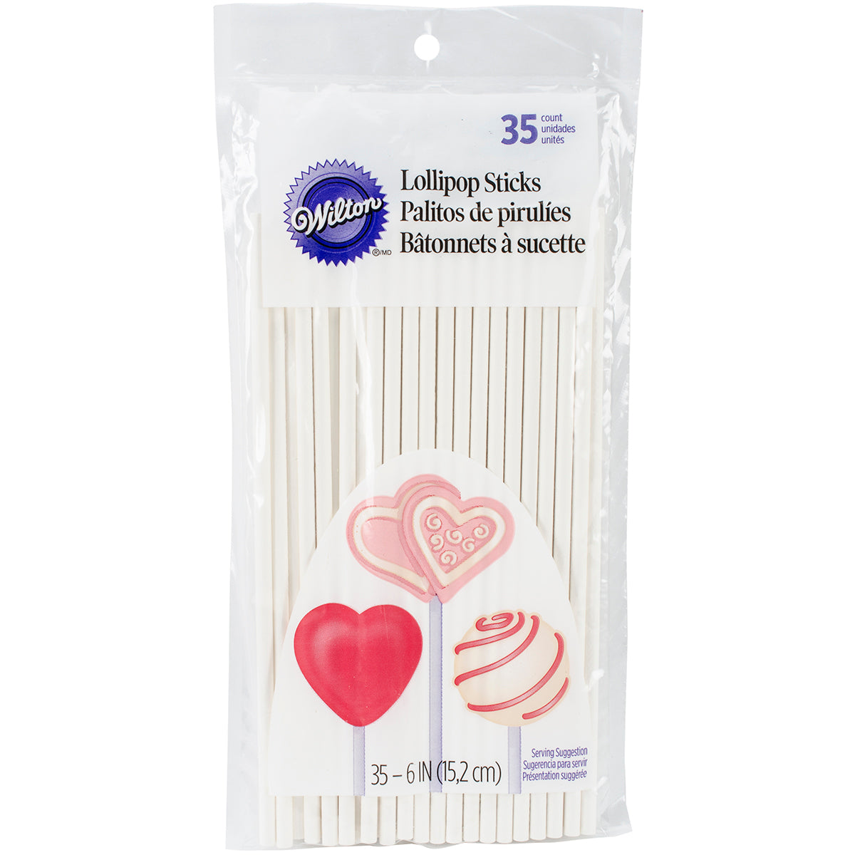 Lollipop Sticks 6" 35/Pkg  