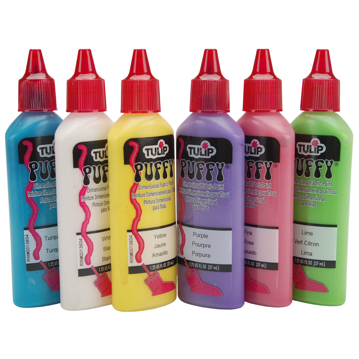 Tulip Dimensional Fabric Paints 1.25oz 6/Pkg Puffy