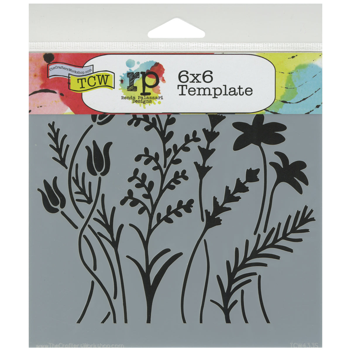 Crafter's Workshop Template 6"X6" Wildflowers