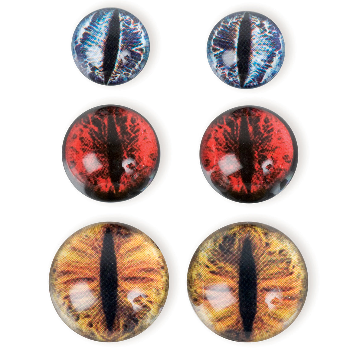 Steampunk Acrylic Accents 6/Pkg Dragon Eyes Earthtones