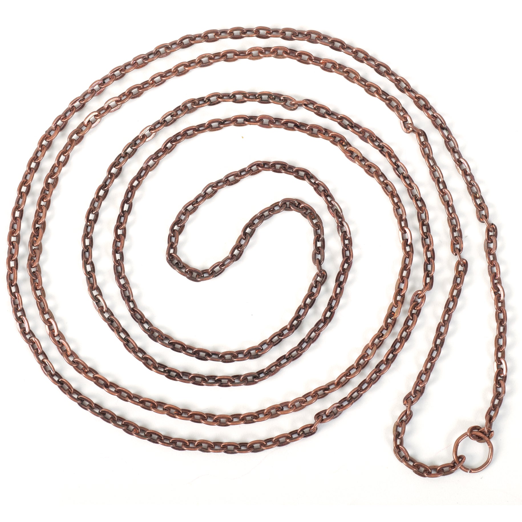 Steampunk Metal Chain 39" 1/Pkg Antique Copper Tiny Oval #20