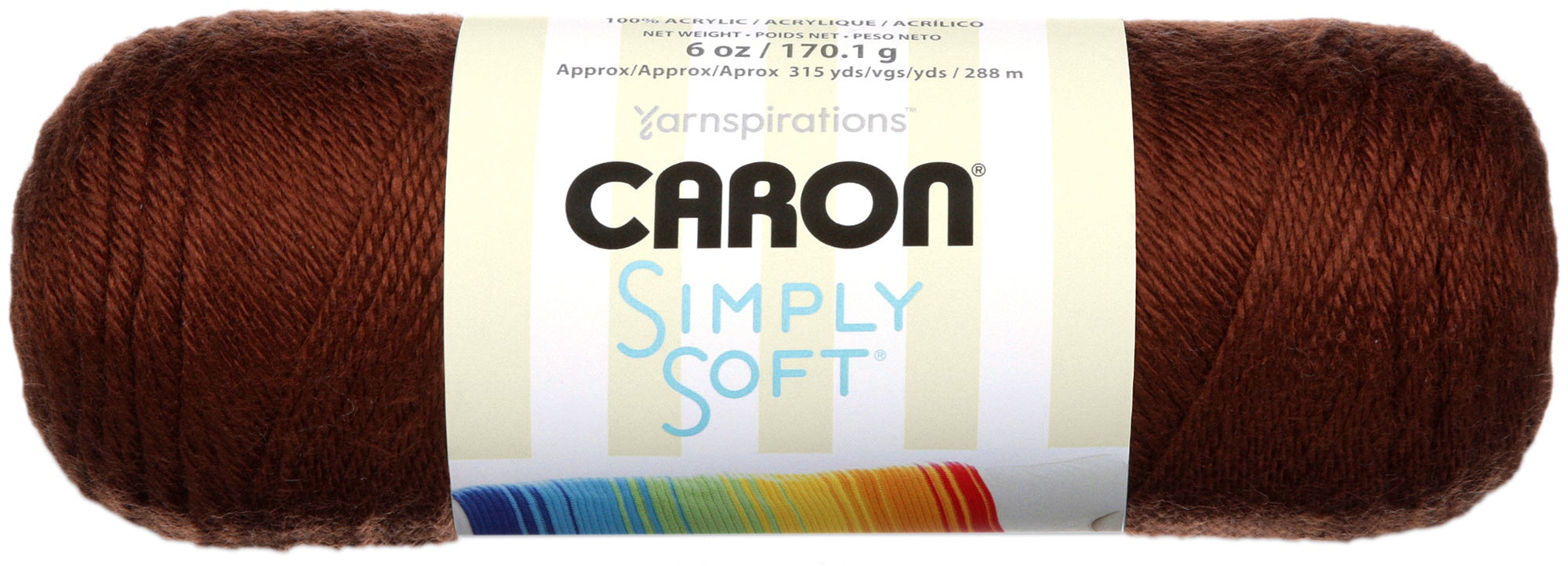 Simply Soft Solids Yarn Chocolate