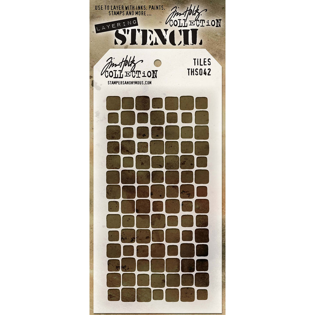 Tim Holtz Layered Stencil 4.125"X8.5" Tiles