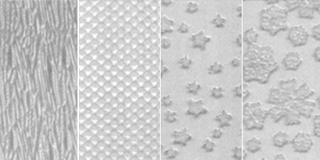 Makin's Clay Texture Sheets 7"X5.5" 4/Pkg Set D (Scale,Snowflake,Woodgrain&Stars)