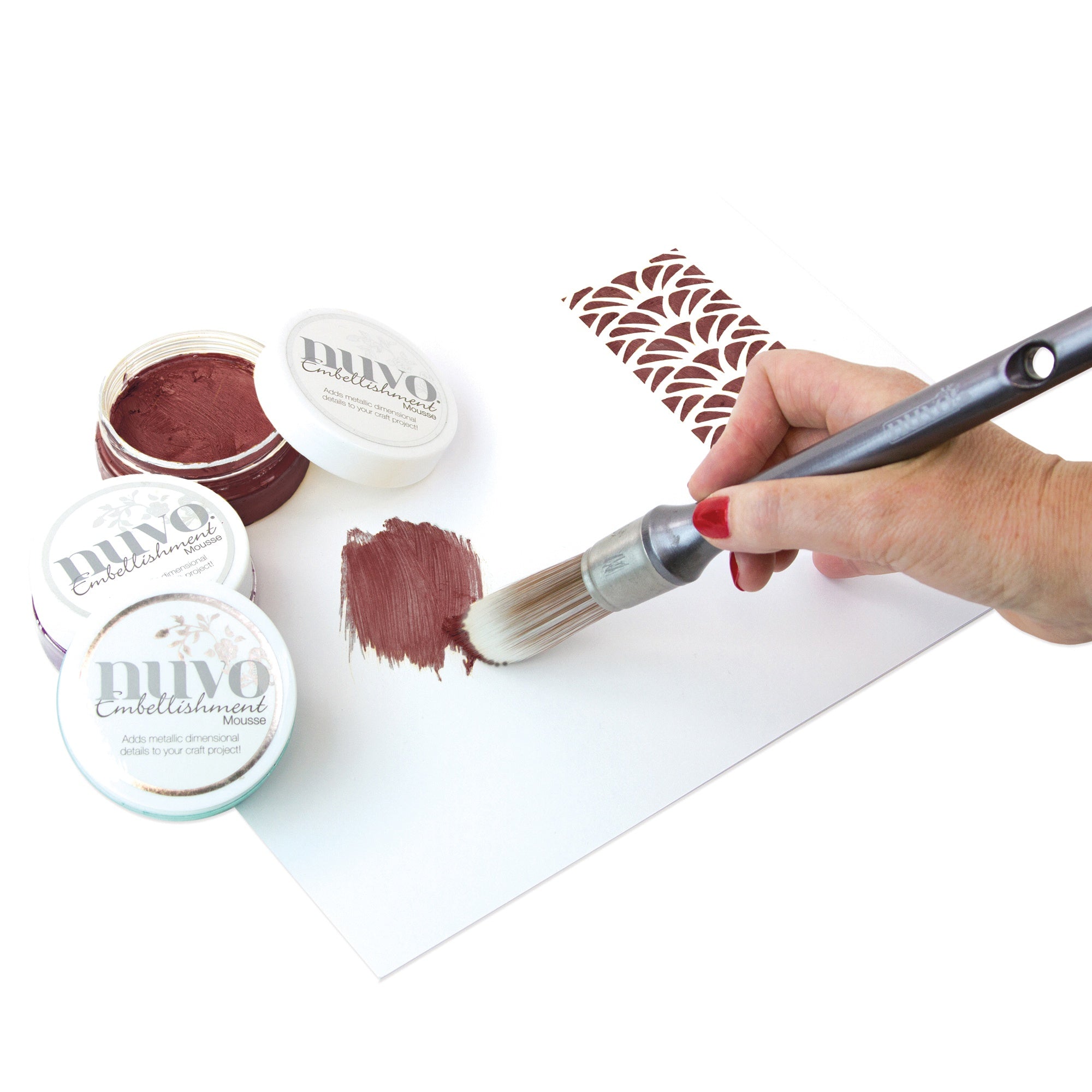 Nuvo Embellishment Mousse Persian Red