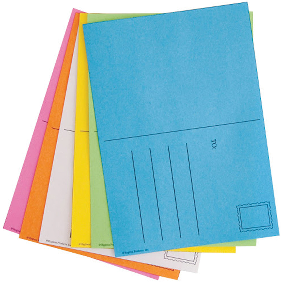 Mighty Bright Make & Mail Postcards 4"X5.5" 25/Pkg Assorted Bright Colors