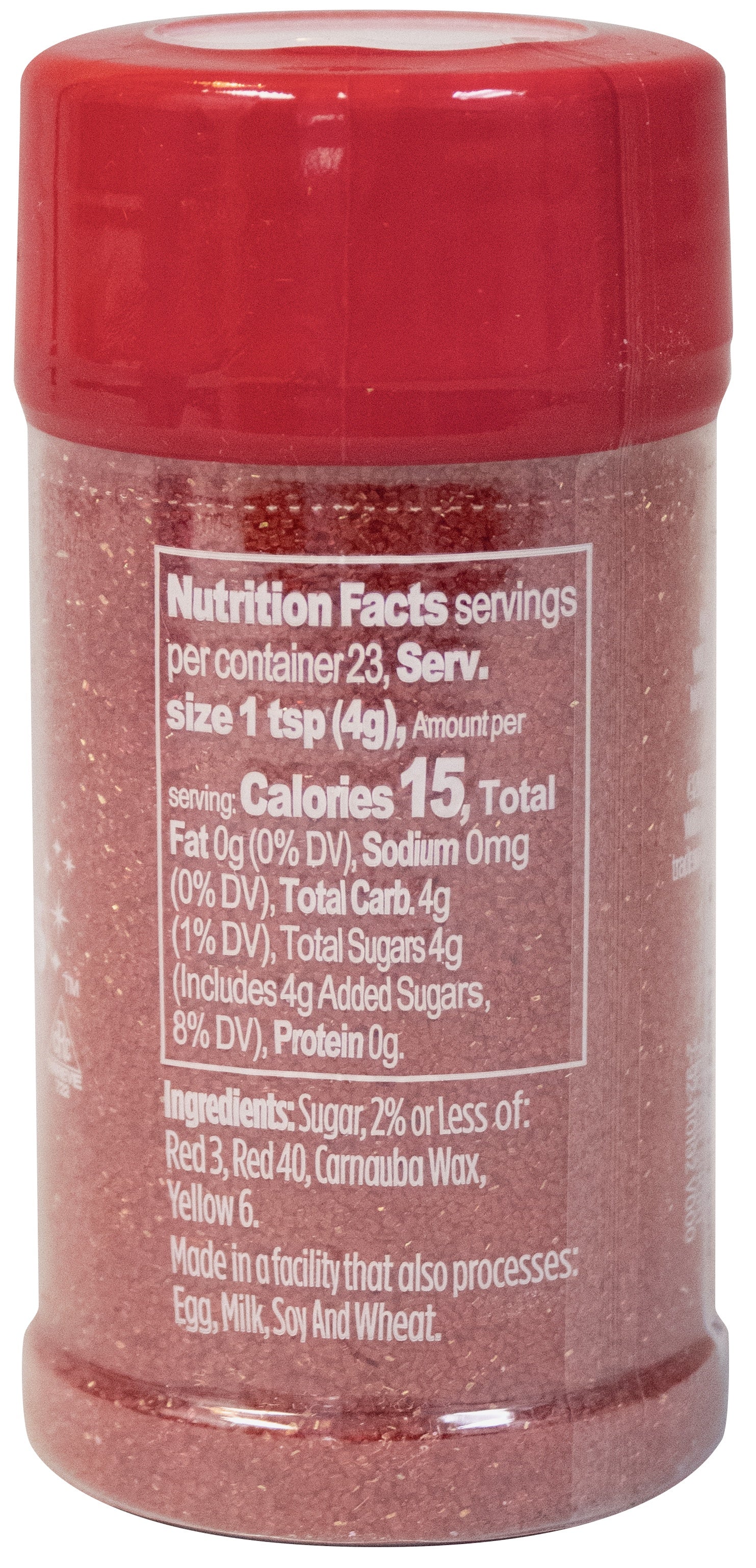 Sugar Sprinkles 3.25oz Red