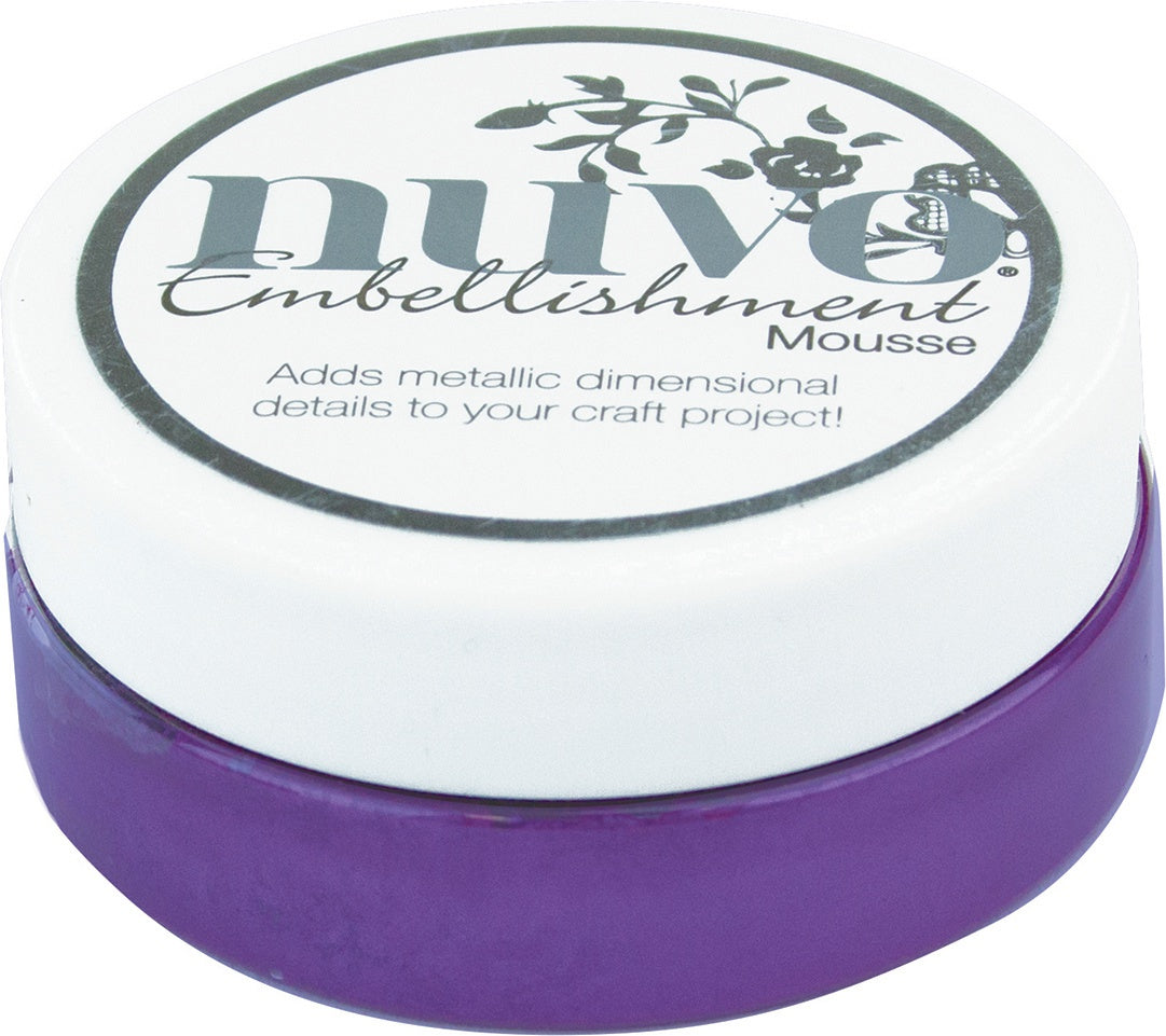 Nuvo Embellishment Mousse-Royal Aubergine