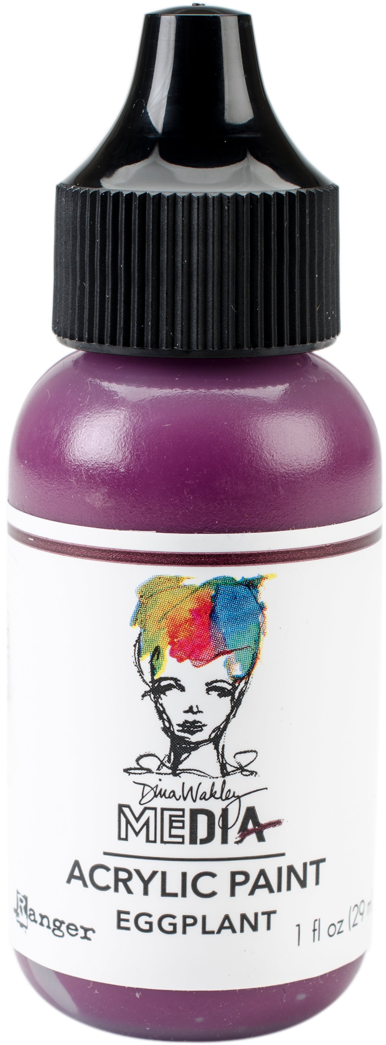 Dina Wakley Media Acrylic Paint 1oz Eggplant