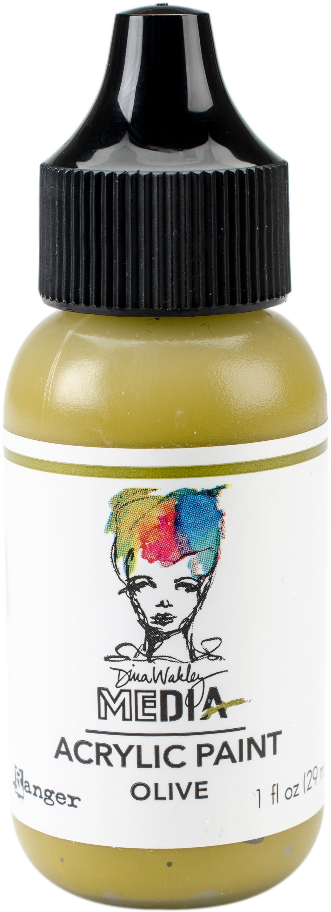Dina Wakley Media Acrylic Paint 1oz Olive
