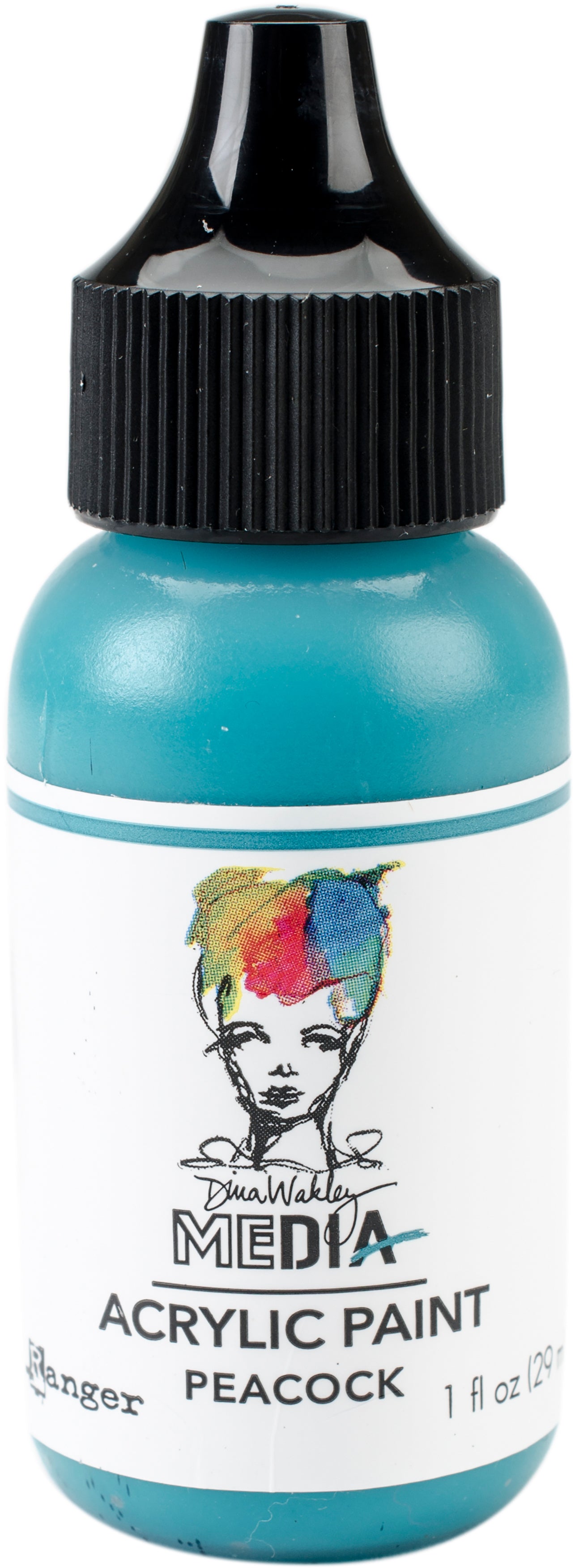 Dina Wakley Media Acrylic Paint 1oz Peacock