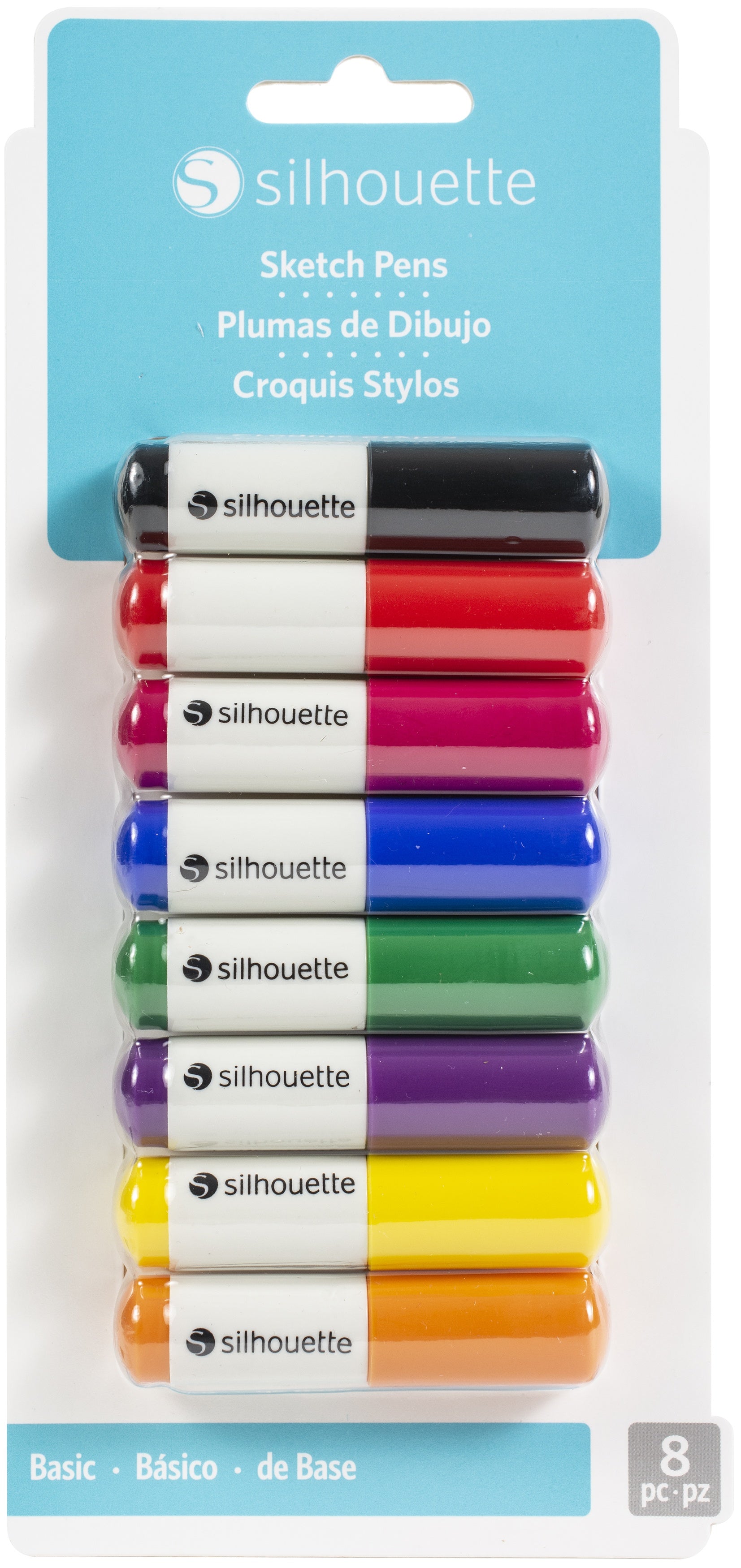 Silhouette Sketch Pens 8/Pkg  