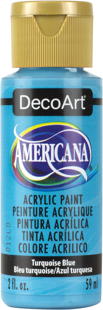 Americana Acrylic Paint 2oz Turquoise Blue - Opaque