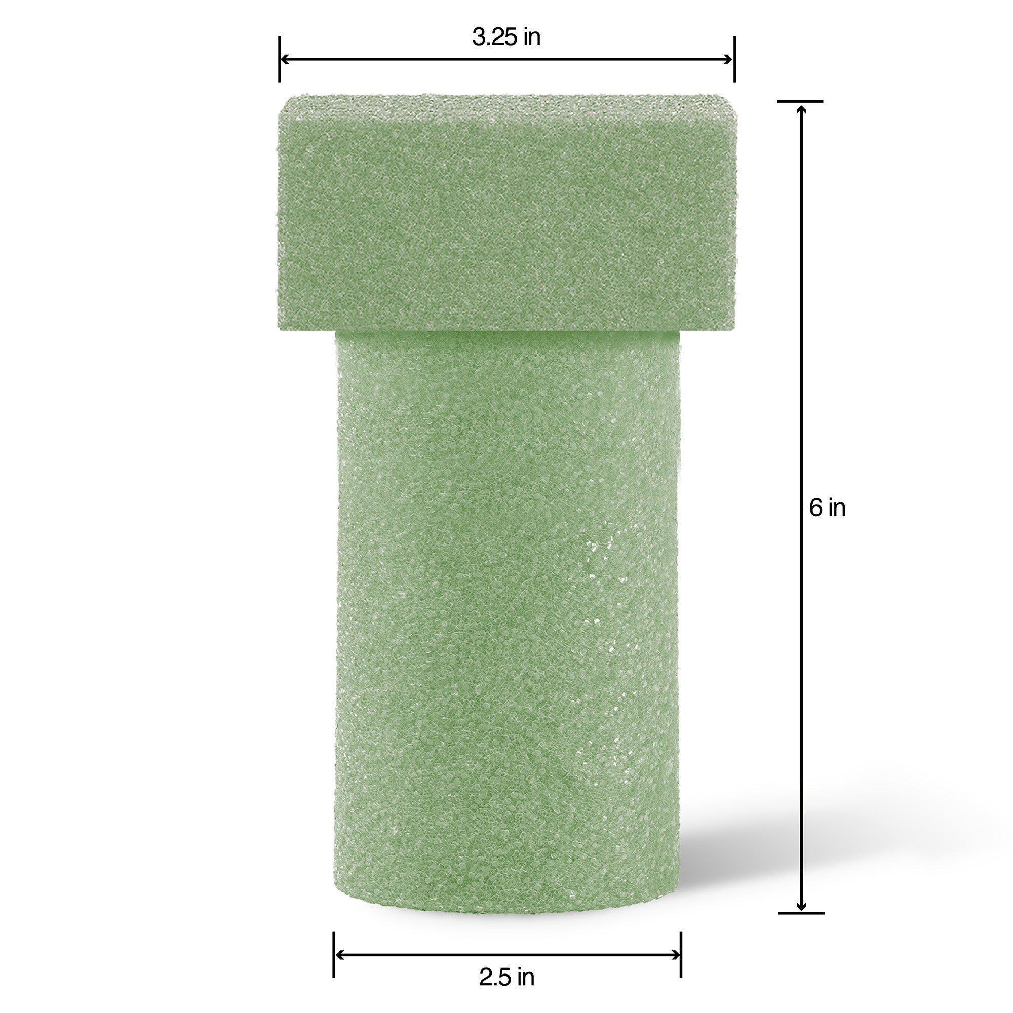Styrofoam Vase Insert 6"X3"X2.625"