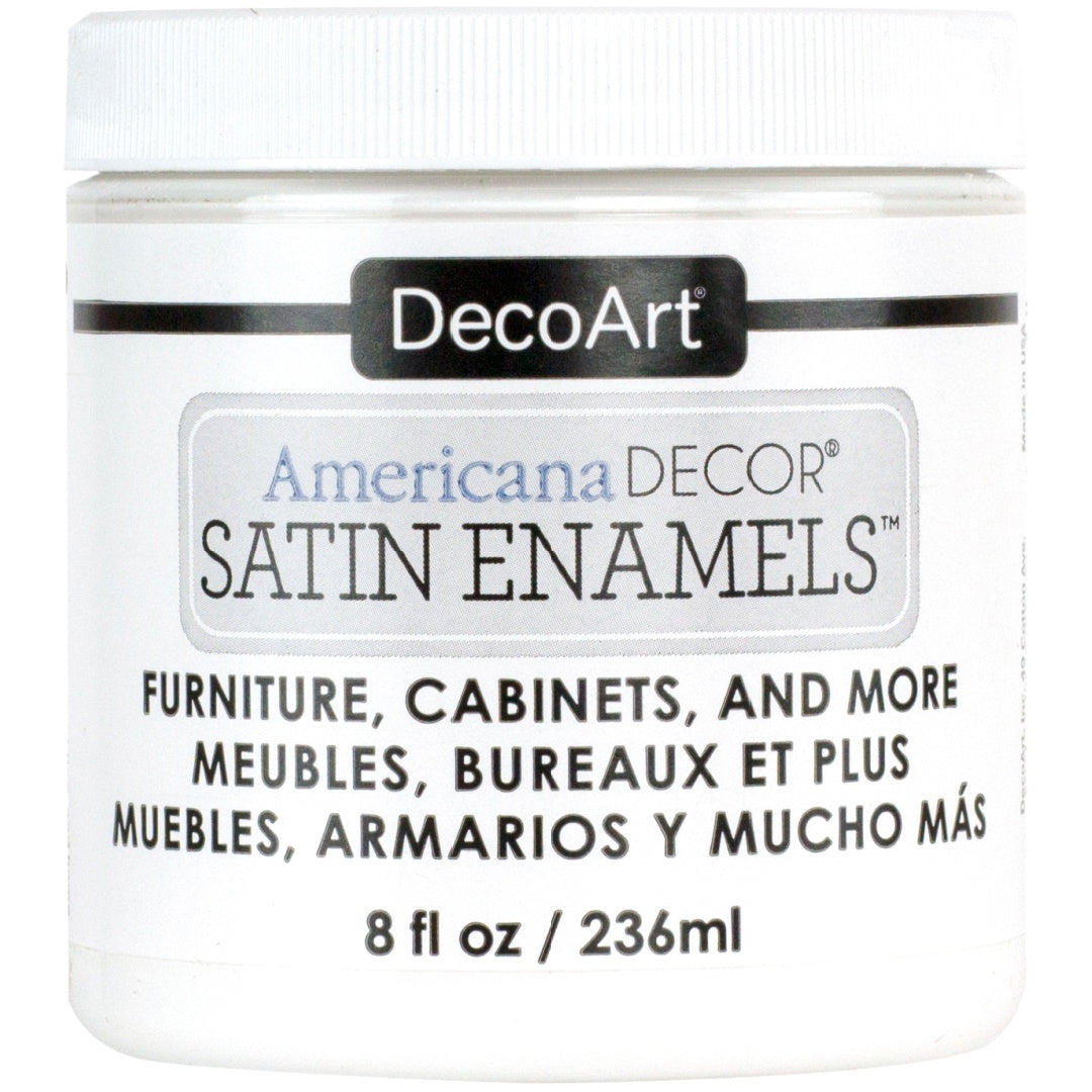 Americana Decor Satin Enamels 8oz Pure White
