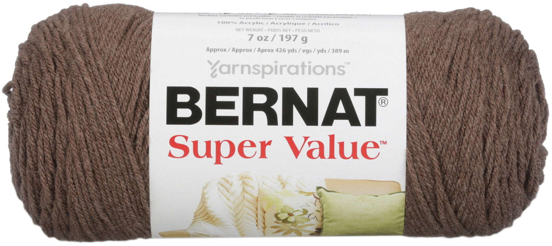 Super Value Solid Yarn Taupe Heather