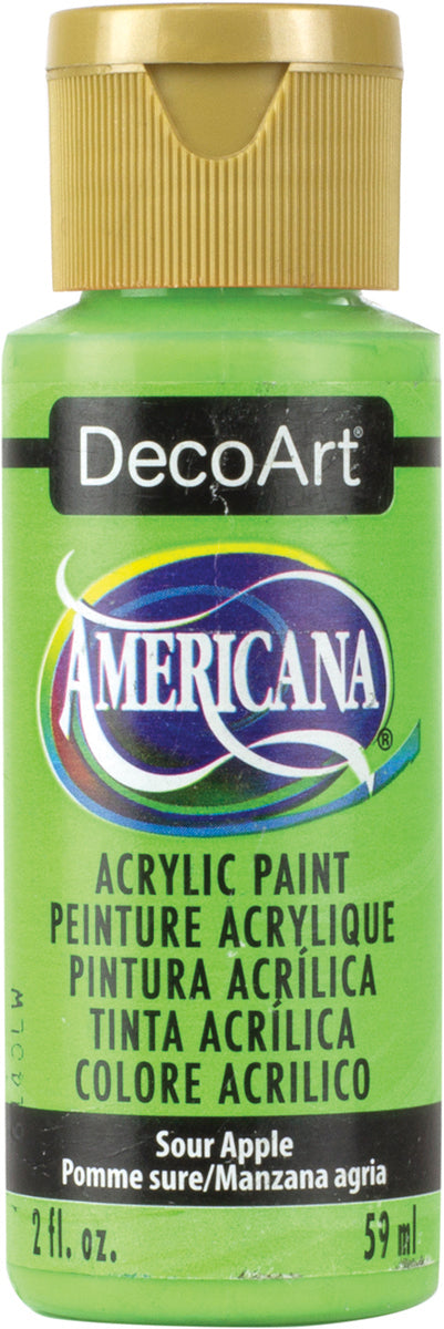 Americana Acrylic Paint 2oz Sour Apple - Semi-Opaque