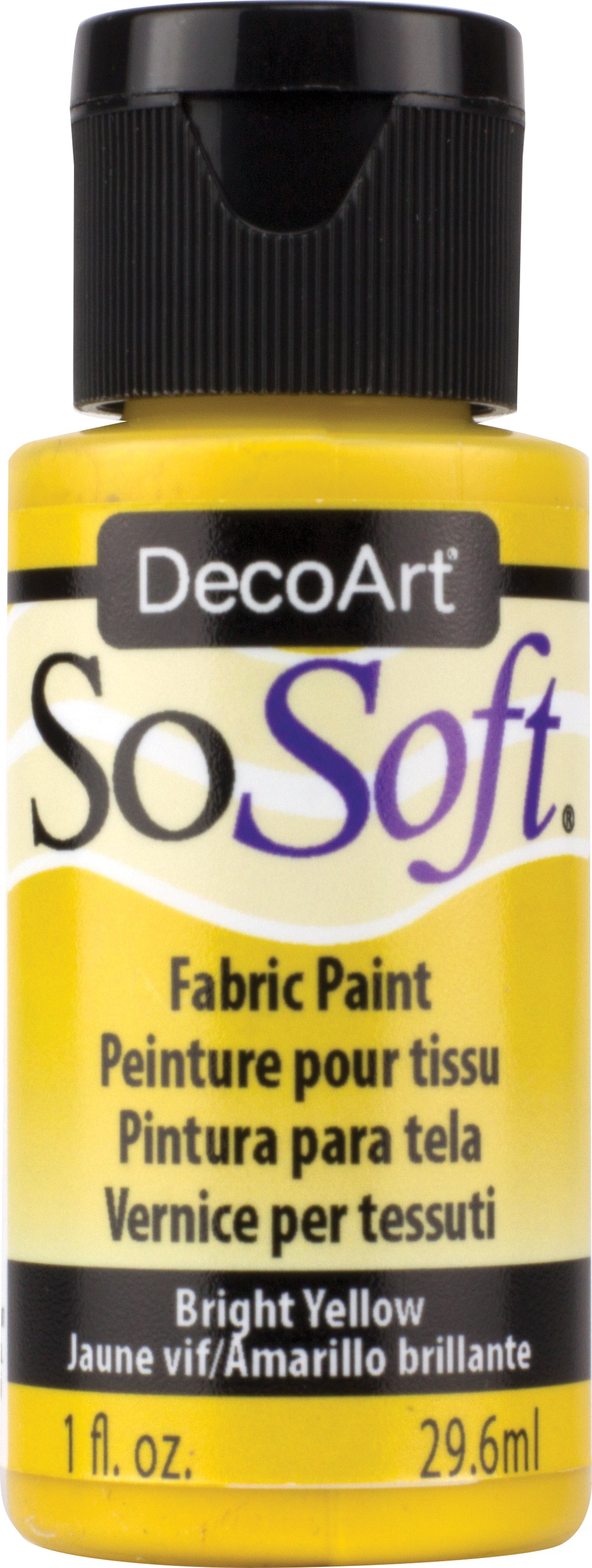 SoSoft Fabric Acrylic Paint 1oz Bright Yellow