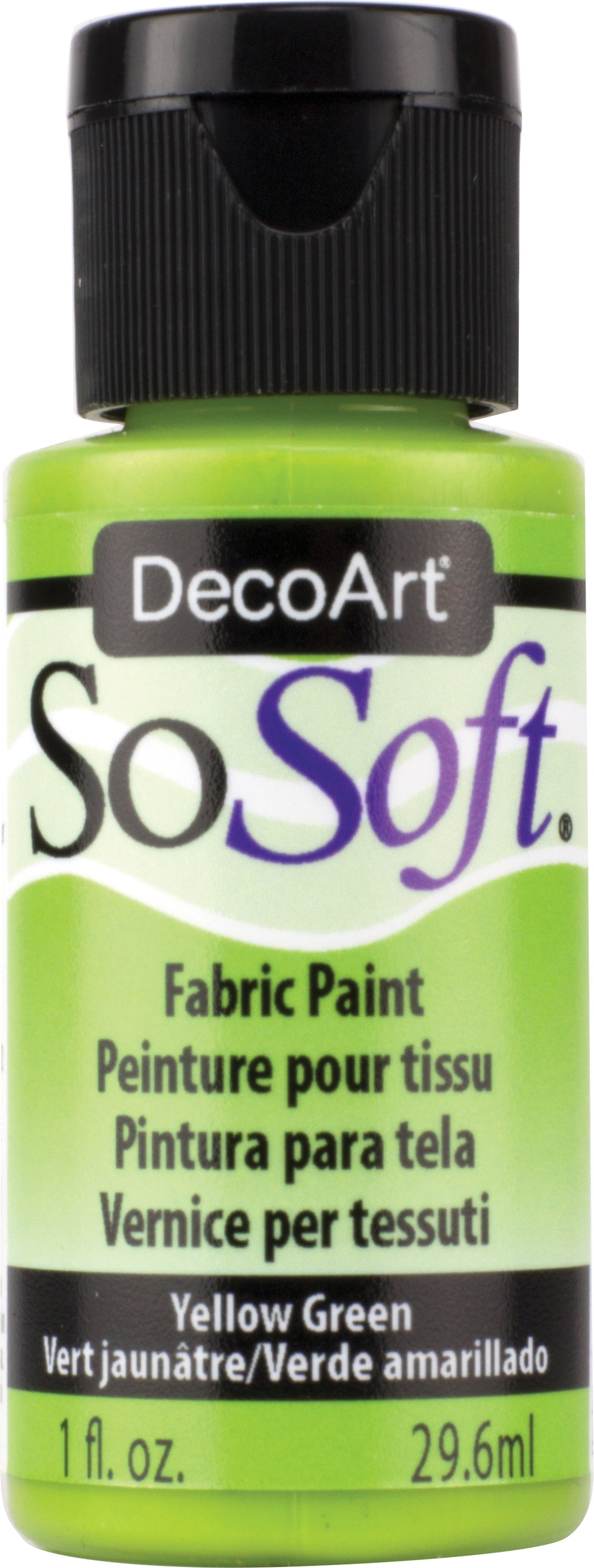 SoSoft Fabric Acrylic Paint 1oz Yellow Green
