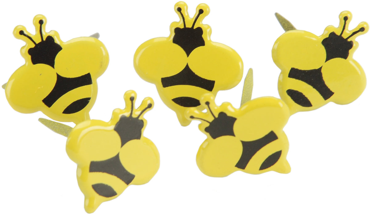 Eyelet Outlet Shape Brads 12/Pkg Bumble Bees