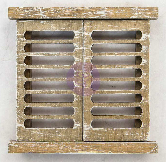 Prima Frank Garcia Memory Hardware Embellishments Venetian Shutters 4"X4"