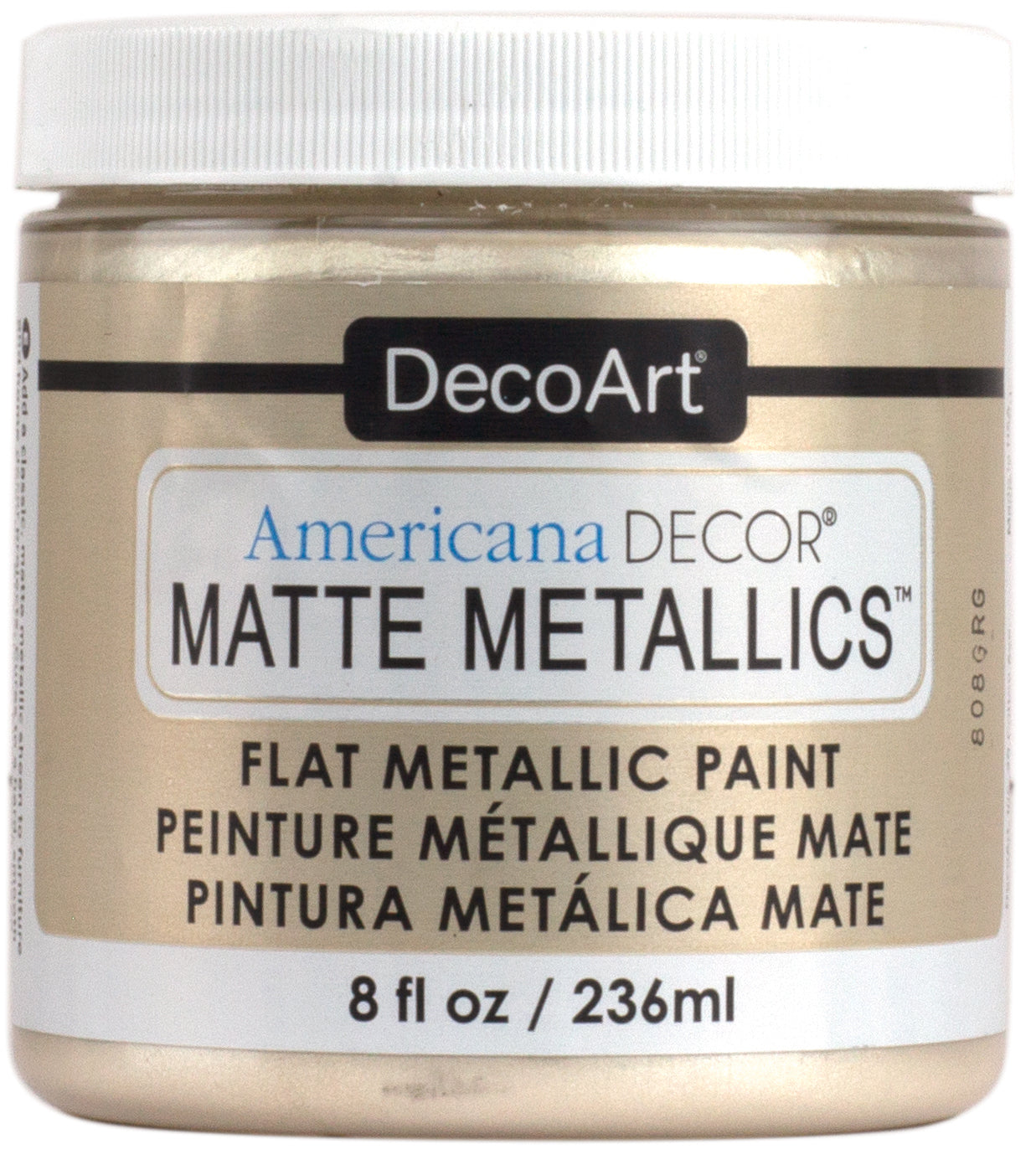 Americana Decor Matte Metallics 8oz Ivory Pearl
