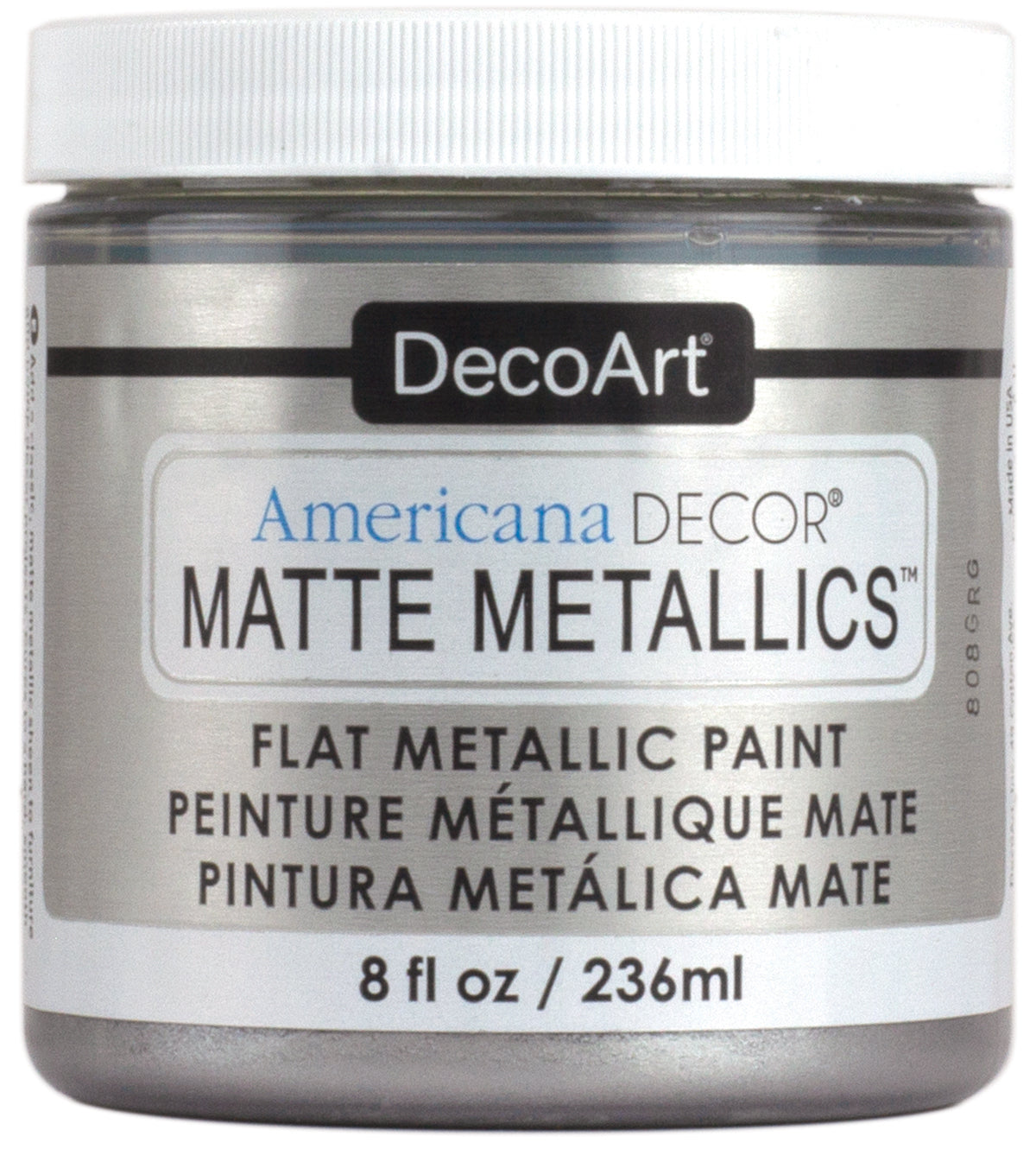 Americana Decor Matte Metallics 8oz Silver