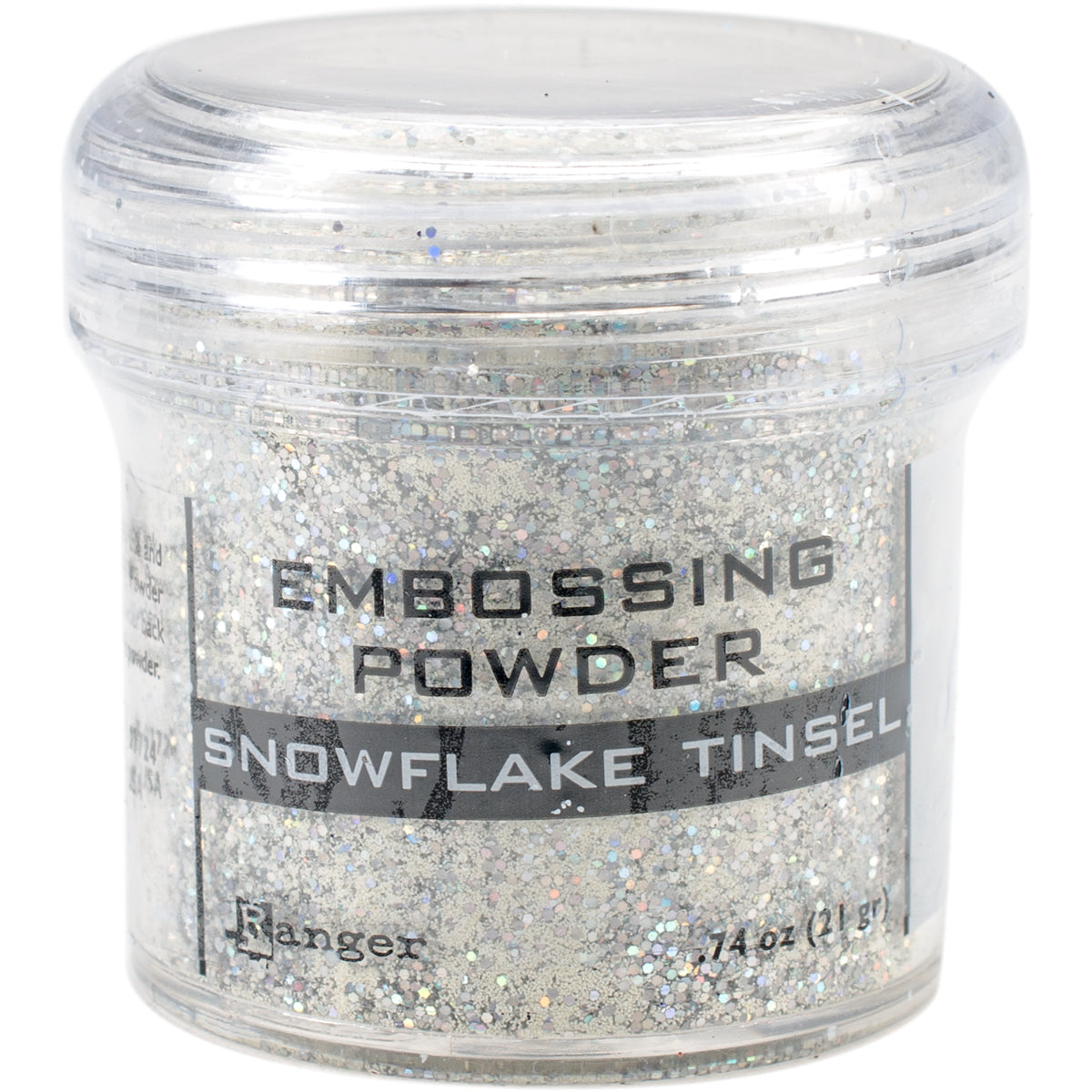 Embossing Powder Snowflake Tinsel