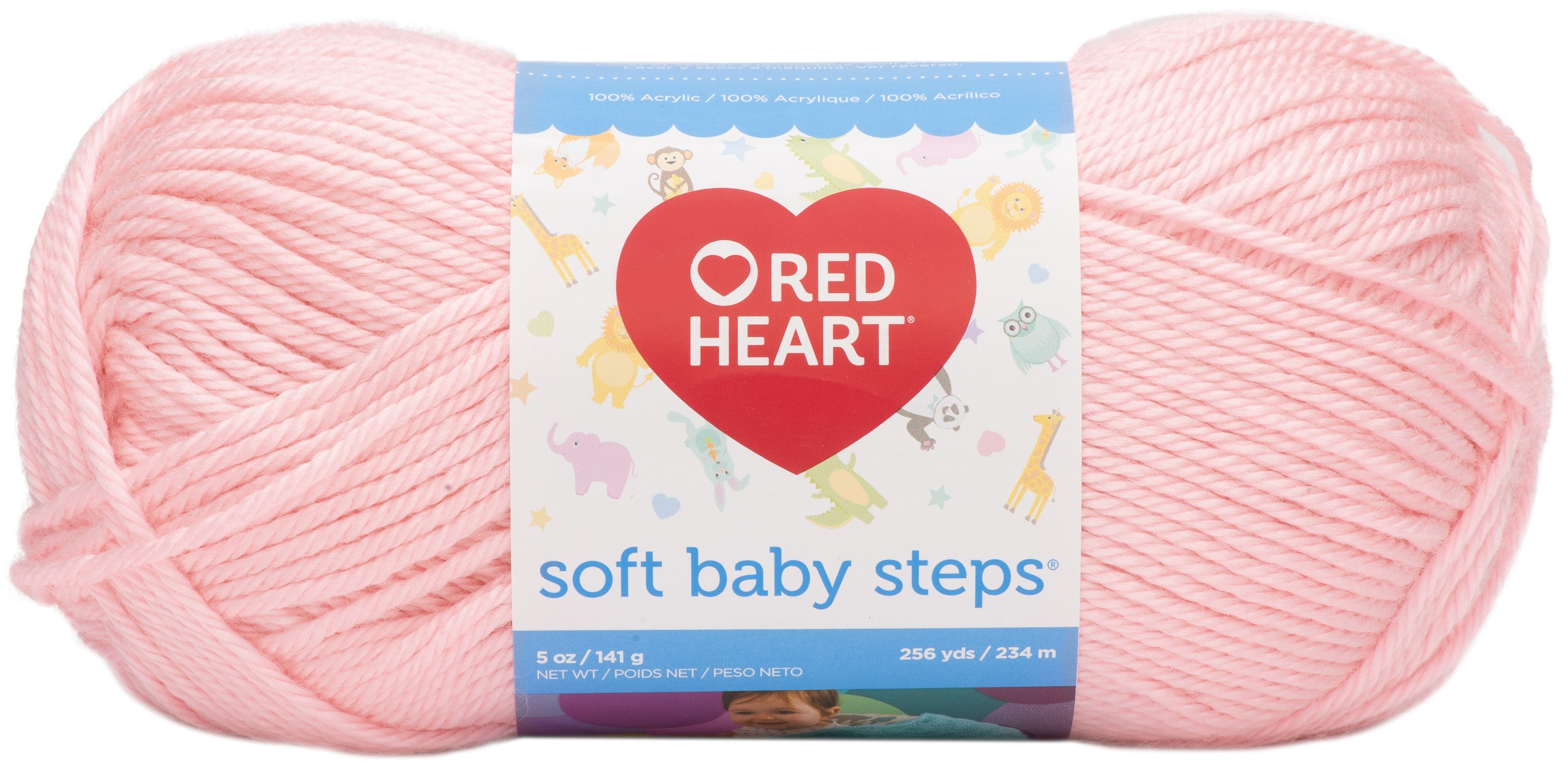 Red Heart Soft Baby Steps Yarn Baby Pink