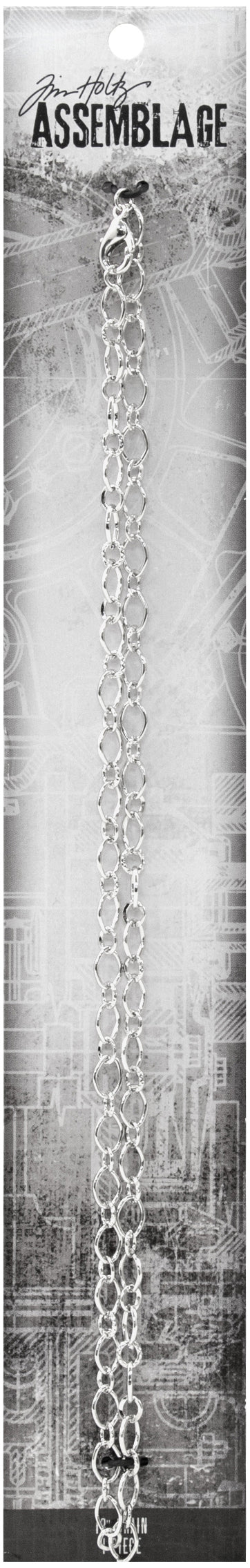 Tim Holtz Assemblage Rosary Chain   Silver 18"