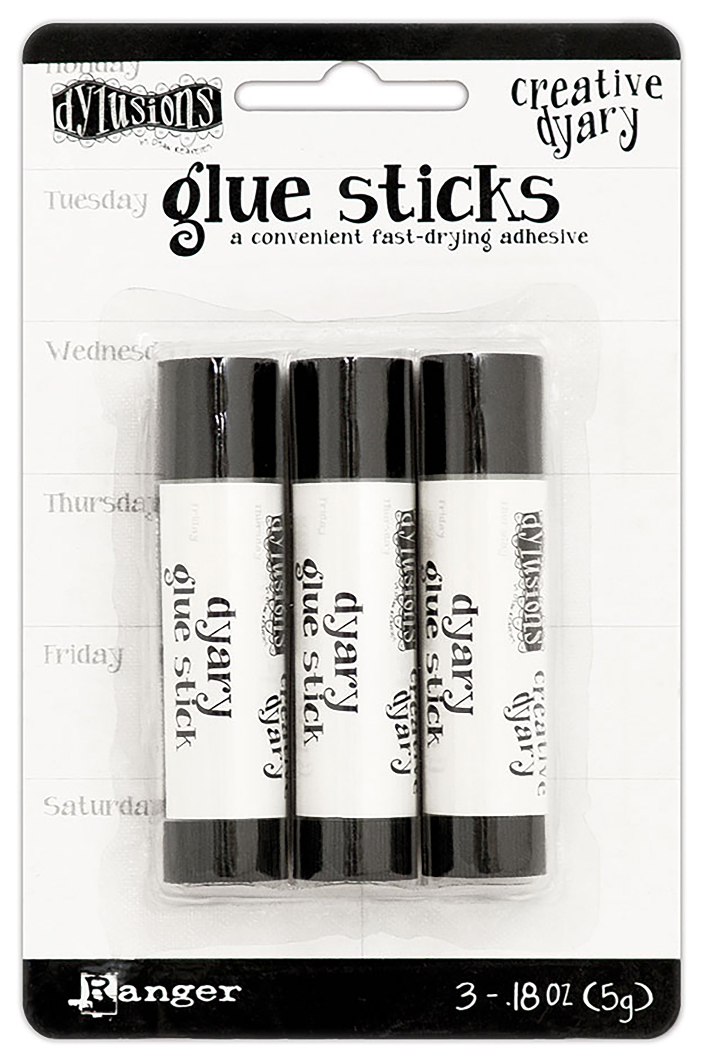 Dylusions Creative Dyary Mini Glue Sticks 3/Pkg 