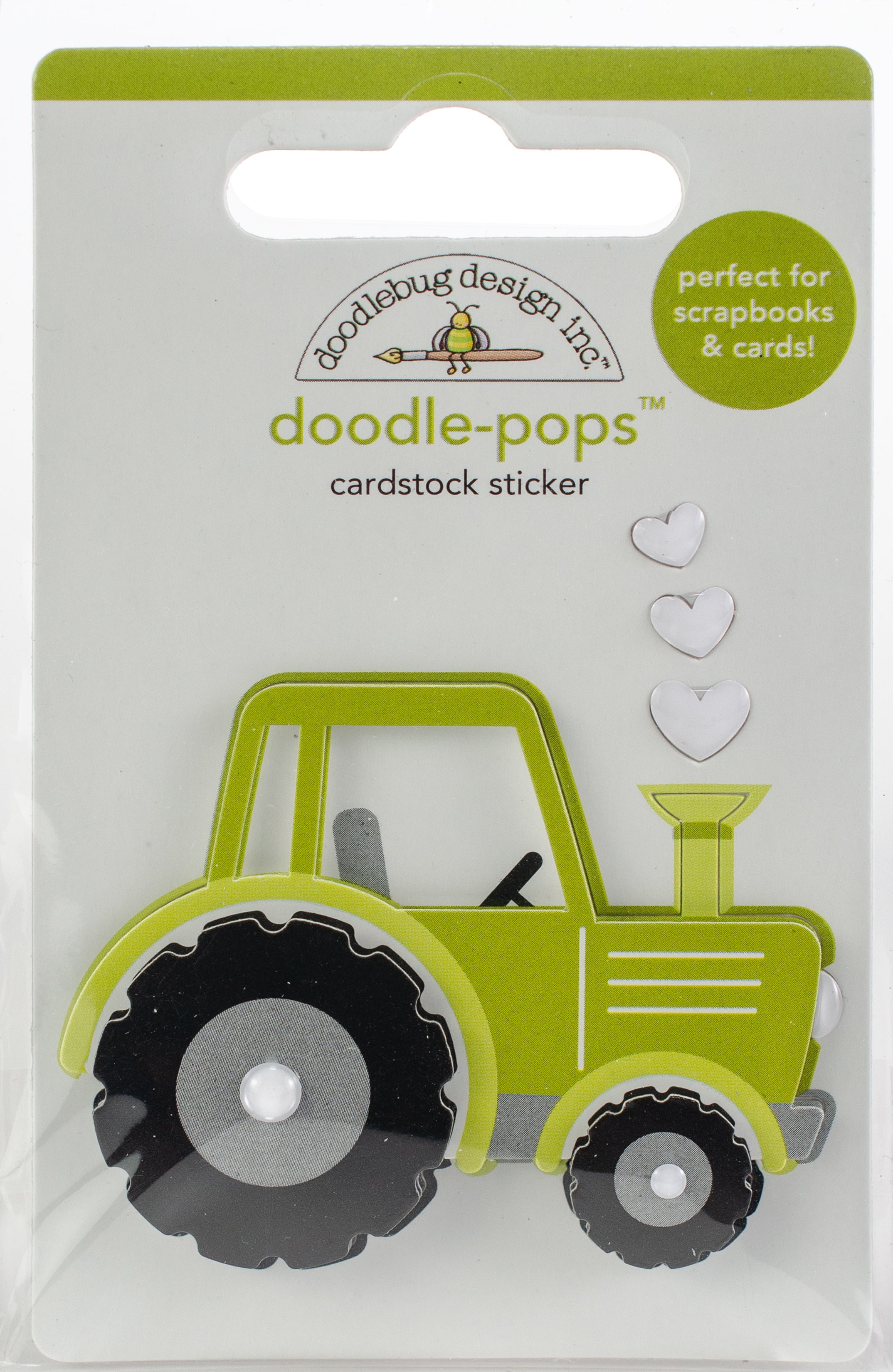 Doodlebug Doodle-Pops 3D Stickers Trusty Tractor