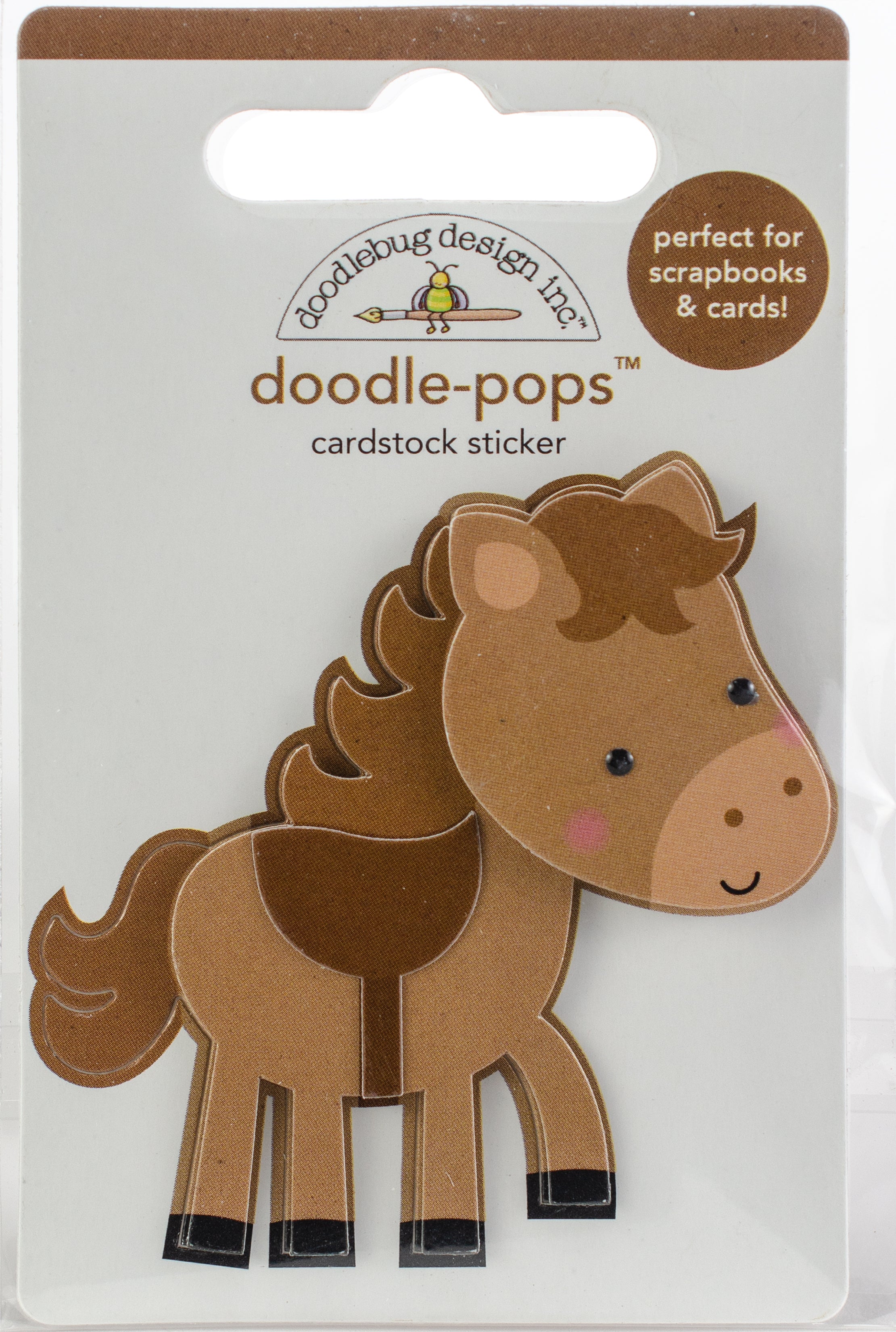 Doodlebug Doodle-Pops 3D Stickers Giddy Up