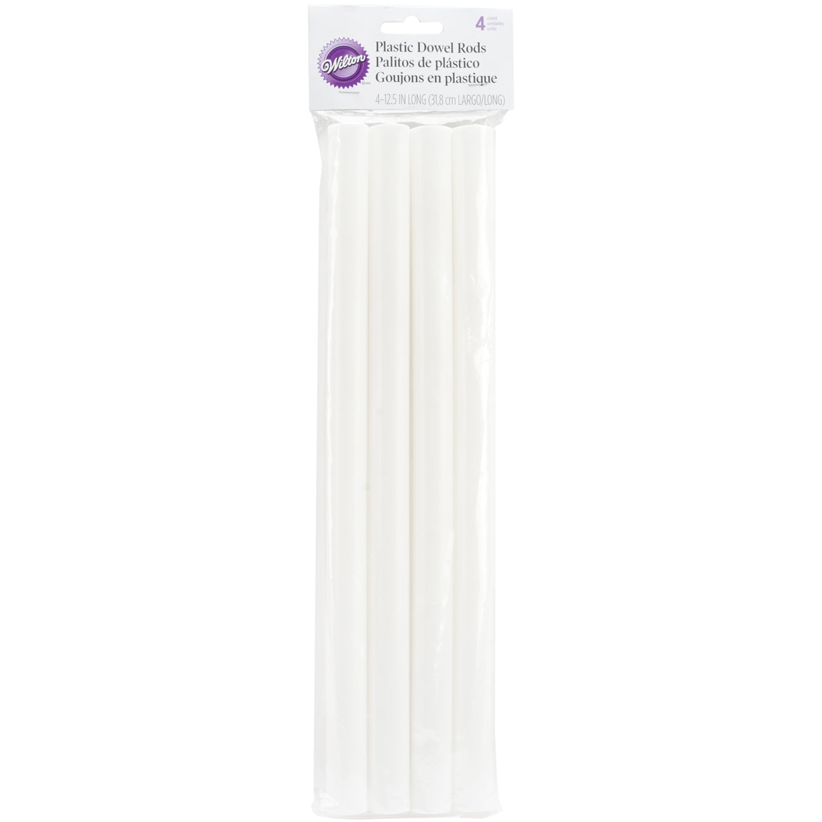 Plastic Dowel Rods 4/Pkg 12.5"